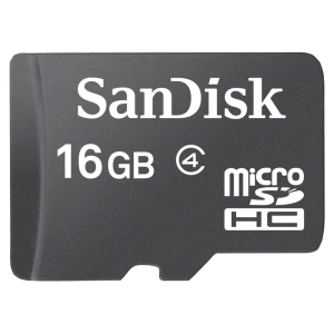 Карта памяти microSD SanDisk 16 Gb 4 Class