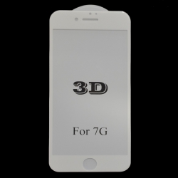 Захисне скло 3D Glass Rock iPhone 7G White (Белый) Перед