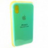Силиконовый чехол (silicone case) iPhone X Mint (Мятный)