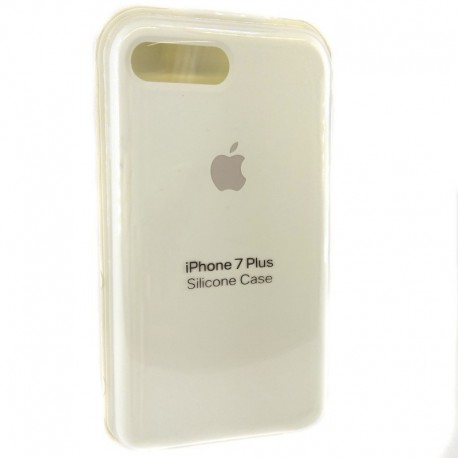 Силиконовый чехол (silicone case) iPhone 7G+ White (Белый)