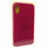 Силіконовий чохол (silicone case) iPhone X Rose Red