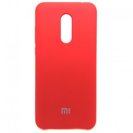 Силиконовый чехол (silicone case) Xiaomi Redmi 5 Plus Red (Красный)