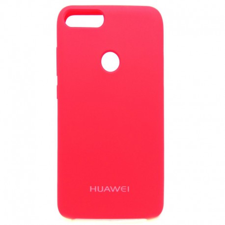 Оригинальный матовый чехол Silicone Case Huawei P Smart Red