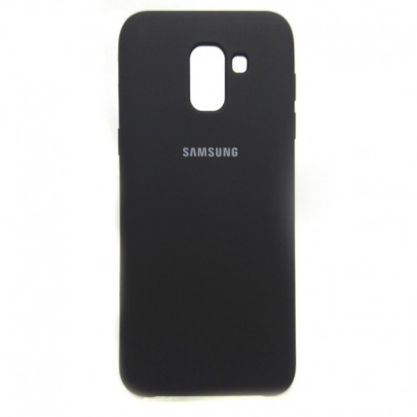 Силиконовый чехол (silicone case) Samsung Galaxy J6 2018 J600F Black (Черный)