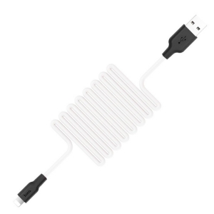 Надміцний силіконовий USB-кабель HOCO X21 Lightning White