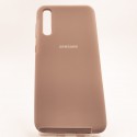 Оригинальный матовый чехол-накладка Silicone Case Samsung A50/A30s MATTE PINK