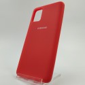 Оригінальний матовий чохол-накладка Silicone Case Samsung A51 Red