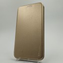 Кожаный противоударный чехол-книжка Hoco Case Xiaomi Redmi Note8 Gold