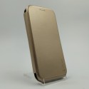 Кожаный противоударный чехол-книжка Wing Samsung A01 Gold