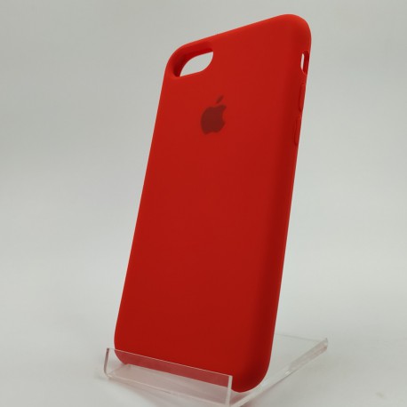 Оригинальный матовый чехол Silicone Case iPhone 7G+ Red