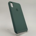 Оригинальный матовый чехол Silicone Case Iphone X/Xs Blue Green