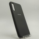 Оригинальный матовый чехол Silicone Case Samsung A70 Black