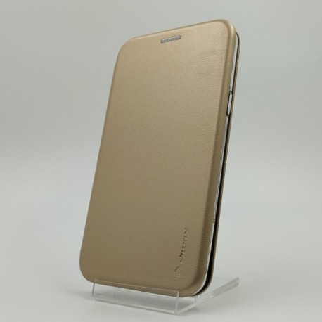 Кожаный противоударный чехол-книжка Nillkin Samsung Galaxy J5 2016 J510 Gold