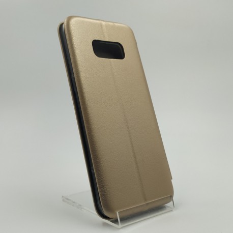 Кожаный противоударный чехол-книжка Nillkin Samsung Galaxy S8 Gold