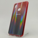 Стеклянный чехол Gradient case Samsung A10S wine-colored