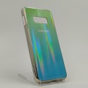 Стеклянный чехол Gradient case Samsung S10E aquamarine