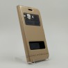 Шкіряний протиударний чохол-книжка G-CASE Samsung Galaxy J5 Gold