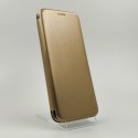 Шкіряний протиударний чохол-книжка Hoco Samsung M31 Gold