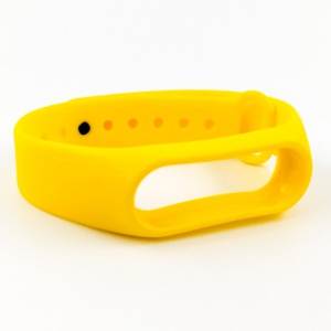 Силиконовый ремешок браслет для Mi Band 2 Yellow