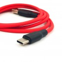 Сверхпрочный силиконовый USB кабель HOCO X21 Type-C Red