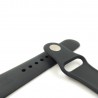 Силиконовый ремешок с софт-тач покрытием Watch 42-44мм Black