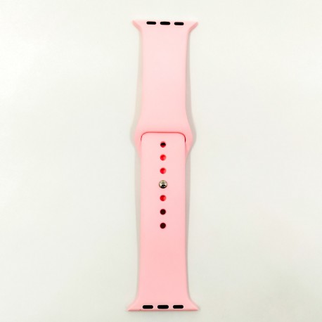 Силиконовый ремешок с софт-тач покрытием 42-44мм Pink