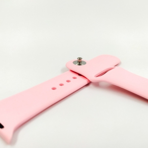 Силіконовий ремінець із софттач-покриттям 42-44 мм Pink