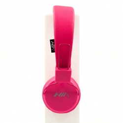 Накладні дротові навушники з мікрофоном NIA A1 Pink