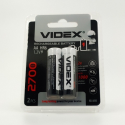 Аккумуляторы никель-металлогидридные Videx AA 2700 mAh (2 шт)
