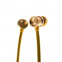 Вакуумні дротові навушники з мікрофоном Celebrat D7 Gold