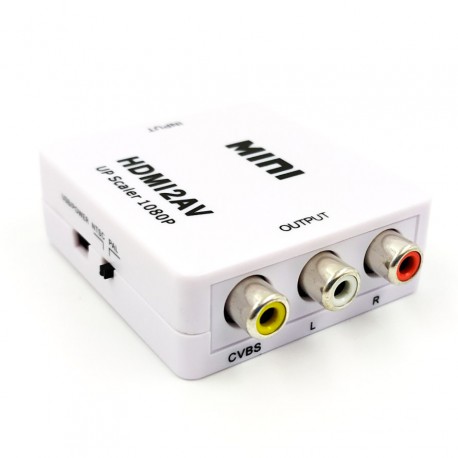 Преобразователь видеосигнала конвертер HDMI на AV (3 тюльпана)