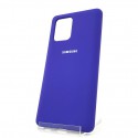 Оригинальный матовый чехол-накладка Silicone Case Samsung A31 Purple