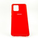 Оригінальний матовий чохол-накладка Silicone Case Samsung A31 Red