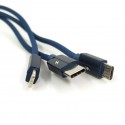 Універсальний USB-кабель 3в1 (Type-C/Lightning/Micro) Remax 094