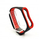 Силиконовый ремешок браслет Nike Sport для Mi Band 3/4 black-red