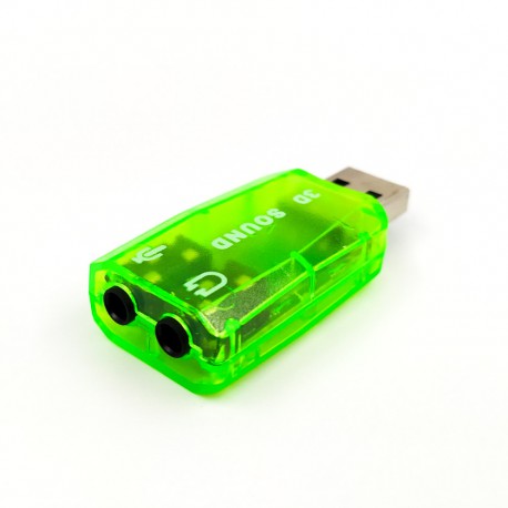 Комп'ютерний перехідник USB звукова карта 3D