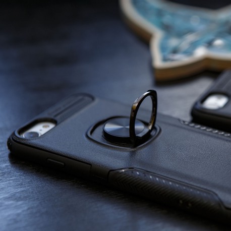 Противоударный чехол HONOR Premium с кольцом-держателем iPhone 7/8 Black