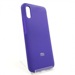 Оригинальный матовый чехол-накладка Silicone Case Xiaomi Redmi9a Purple