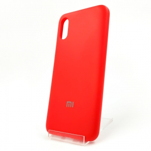 Оригинальный матовый чехол-накладка Silicone Case Xiaomi Redmi9a Red