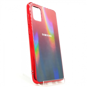 Стеклянный чехол Gradient case Samsung S10 Lite 2020 wine-colored