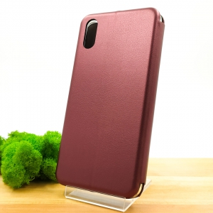 Шкіряний протиударний чохол-книжка Hoco Xiaomi Redmi9a Ruby