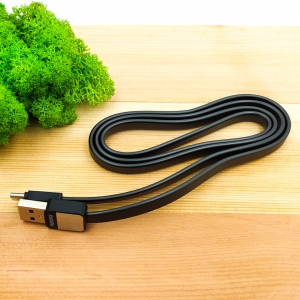 Плоский усиленный USB кабель Type-C Remax 044a