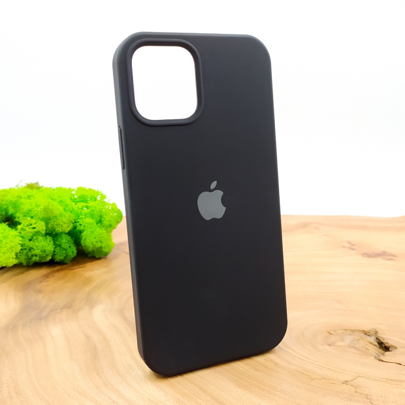 NEW SILICONE CASE IPHONE 12(6.7) Black