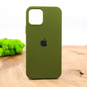 Оригінальний матовий чохол-накладка Silicone Case IPHONE 12(6.1) Khaki