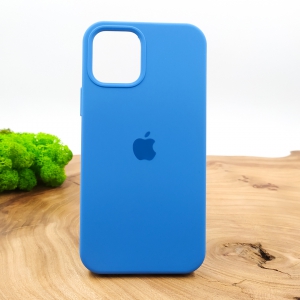 Оригінальний матовий чохол-накладка Silicone Case IPHONE 12(6.1) Sapphire