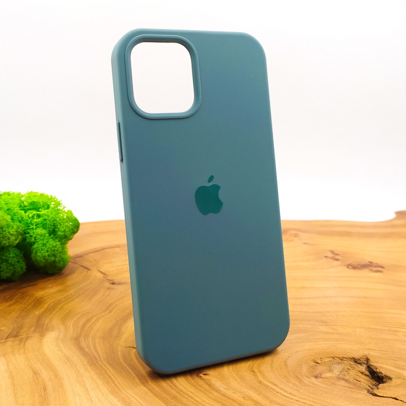 NEW SILICONE CASE IPHONE 12(6.7) Pine Green