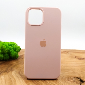 Оригинальный матовый чехол-накладка Silicone Case IPHONE 12(6.1) Matte Pink