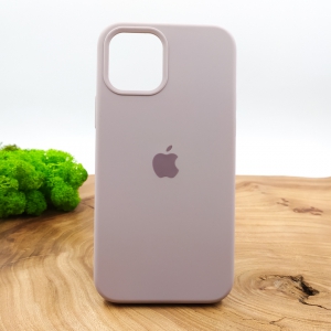 Оригінальний матовий чохол-накладка Silicone Case IPHONE 12(6.1) Soft Purple