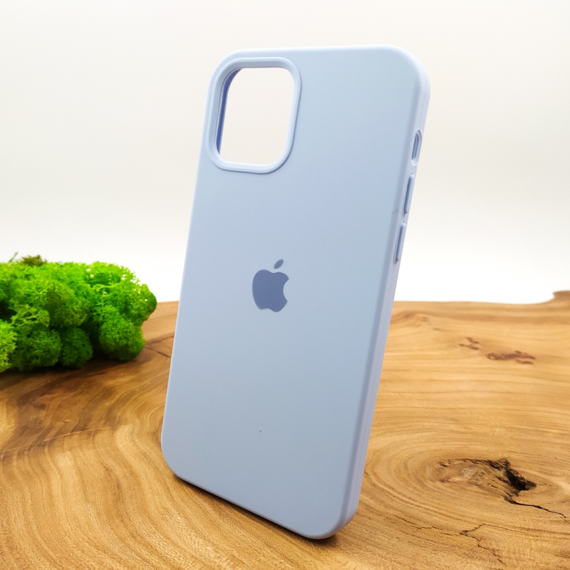 NEW SILICONE CASE IPHONE 12(6.7) Blue Agate