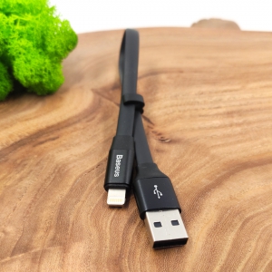 Короткий USB-кабель Apple iPhone Lightning 0.23m Baseus Nimble calmbj-b01